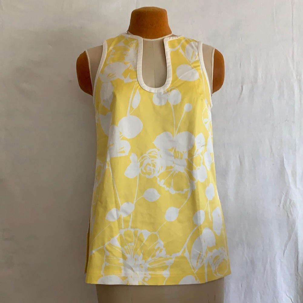 Trina Turk Yellow Tunic Top, Size: M